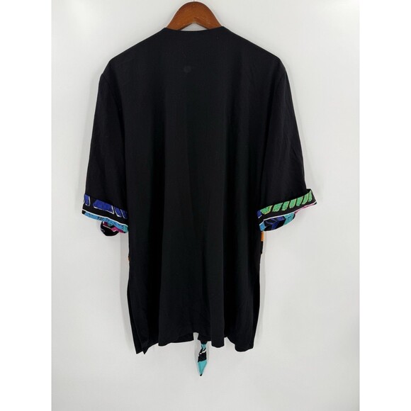 VINTAGE F Stop Retro Geometric Bold Design Jacket 3/4 Sleeve Button Detail LARGE - Picture 4 of 9